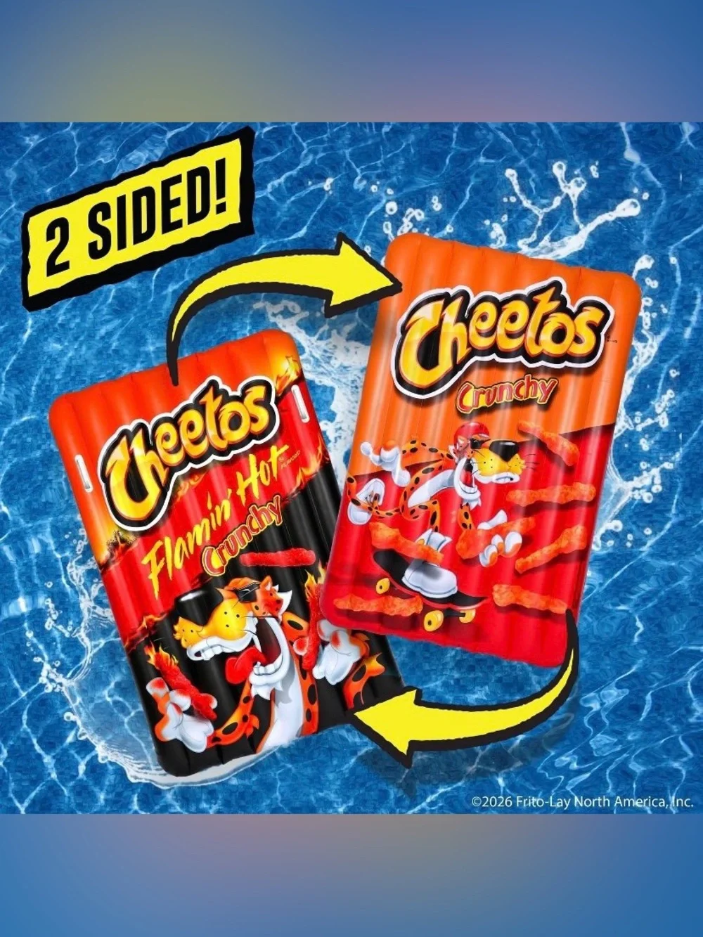 Inflatable Beach/Pool Float - Flamin' Hot Orange Cheeto